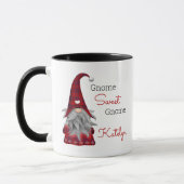 Lieve Rustieke Gepersonaliseerde Kerstman Kabouter Mok (Links)