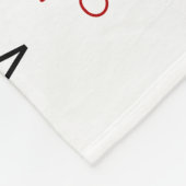 Lieve Rustieke Geruite Gepersonaliseerde Kerstkabo Fleece Deken (Hoek)