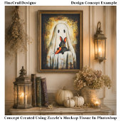 Lieve Rustieke Halloween Geest & Konijn FS4L Decou Tissuepapier