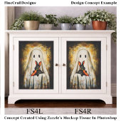 Lieve Rustieke Halloween Geest & Konijn FS4L Decou Tissuepapier