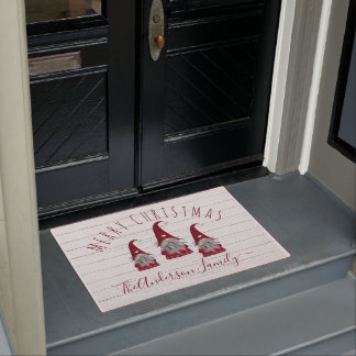 Lieve Rustieke Nagemaakte Houten Kerstmis Familie Deurmat