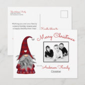 Lieve, Rustieke, Persoonlijke Kerst Elf Kabouter Feestdagenkaart (Voorkant / Achterkant)