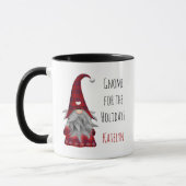 Lieve Rustieke Persoonlijke Kerstman Kabouter Elf Mok (Links)
