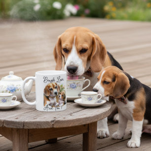 Lieve Sandy Browns Thee en Beagle Liefde Koffiemok