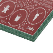 Lieve Santa Cookie & Melktray Cutting Board Snijplank (Hoek)