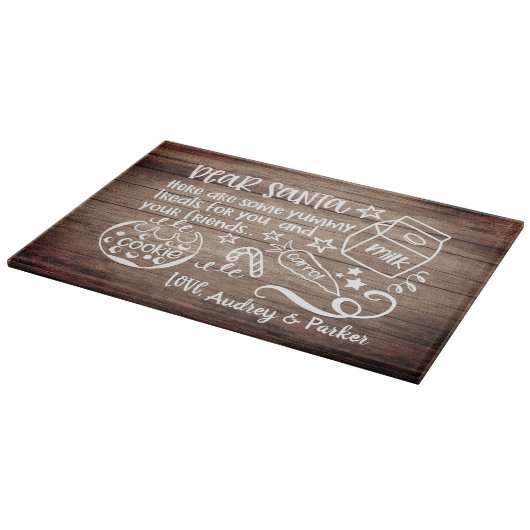 Lieve Santa Cookie Tray Cutting Board Snijplank (Hoek)