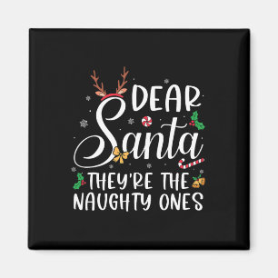 Lieve Santa Theyre De Ondeugende Kerstmis Familie Magneet
