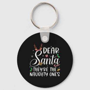 Lieve Santa Theyre De Ondeugende Kerstmis Familie Sleutelhanger