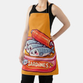 Lieve Sardientjes Vis Cartoons Schort (Insitu)