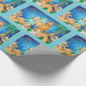 Lieve scène van de nationaliteit van Jezus Cadeaupapier (Hoek)