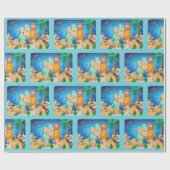 Lieve scène van de nationaliteit van Jezus Cadeaupapier (Vlak)