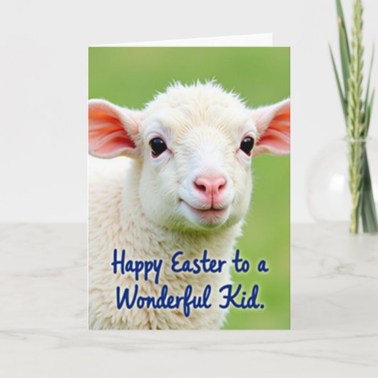 Lieve Schaap Lente Kaart (Voorkant)