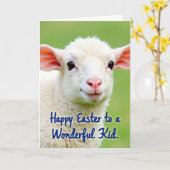 Lieve Schaap Lente Kaart (Gele Bloem)