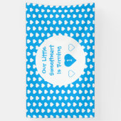 Lieve schat 1e verjaardag spandoek (Verticaal)
