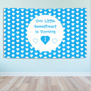 Lieve schat 1e verjaardag spandoek