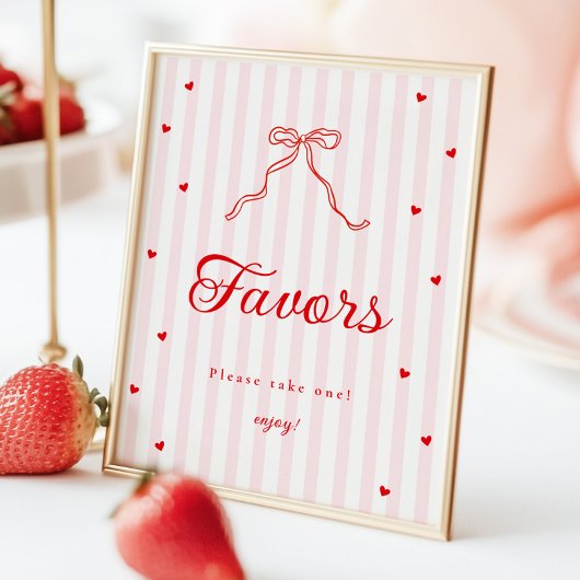 Lieve schat babyshower favoresschildje bord poster