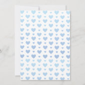 Lieve schat  blauwe babyborrel kaart (Achterkant)