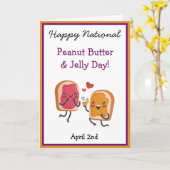 Lieve schat, gefeliciteerd met Nationale Pindakaas Kaart (Gele Bloem)