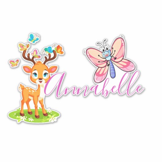 Lieve schat (hert) sticker (Voorkant)