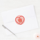 Lieve schat Persoonlijke Bruid Stam Ronde Sticker (Envelop)