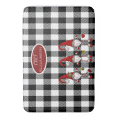 Lieve Schattige Dwergen Buffalo Plaid Badmat (Voorkant Verticaal)