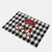 Lieve Schattige Dwergen Buffalo Plaid Deurmat (Schuin)