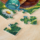 Lieve schildpad hartjes legpuzzel (Zijkant)