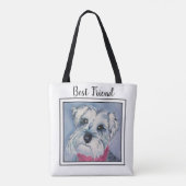 Lieve Schnauzer Tote Bag (Achterkant)