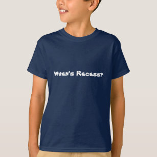 Lieve schoolteeshirt - Wanneer is Recess? T-shirt