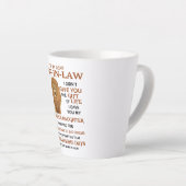 Lieve schoonzoon, ik heb je niet het geschenk van  latte mok (Rechterhoek)