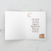 Lieve Schotse Koe en Moeder Ik Hou van Jou Moederd Kaart (Binnen)