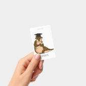 Lieve schubdier afstudeercartoon  badge (Handheld)