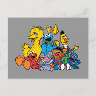 Lieve Sesamstraat-vrienden Briefkaart