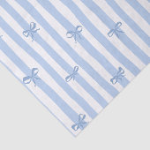 lieve Shabby chique blauwe strepen Bogen Tissuepapier (Detail)