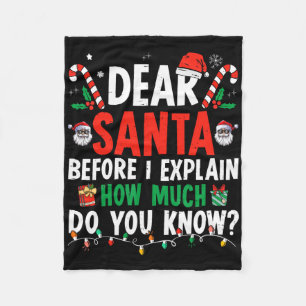 Lieve Sint Ik Kan Het Uitleggen Leuk Kerstmis Kind Fleece Deken