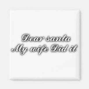 Lieve Sint mijn vrouw deed het Magneet
