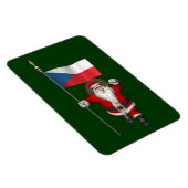 Lieve Sint Nicolaas met de vlag van Tsjechië Magneet (Rechterzijde)