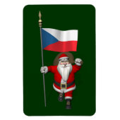 Lieve Sint Nicolaas met de vlag van Tsjechië Magneet (Verticaal)