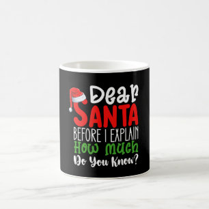 Lieve Sint voordat ik het uitleg Hoeveel weet jij Koffiemok