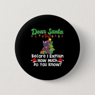 Lieve Sint voordat ik het uitleg Hoeveel weet u  Ronde Button 5,7 Cm