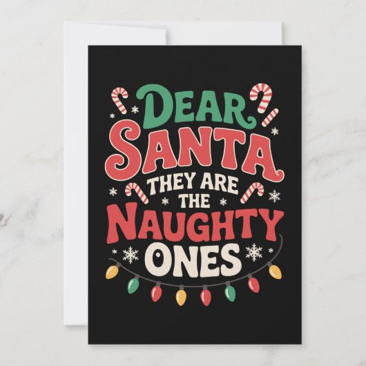 Lieve Sint Zij Zijn De Stoute Kerst Kaart (Voorkant)