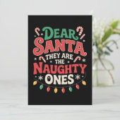 Lieve Sint Zij Zijn De Stoute Kerst Kaart (Staand voorkant)