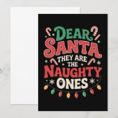 Lieve Sint Zij Zijn De Stoute Kerst Kaart (Voorkant / Achterkant)