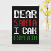 Lieve Sinterklaas ik kan het uitleggen Grappige br Kaart (Gele Bloem)