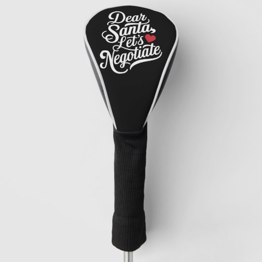 Lieve Sinterklaas, laten we onderhandelen Grappig Golfheadcover (Voorkant)