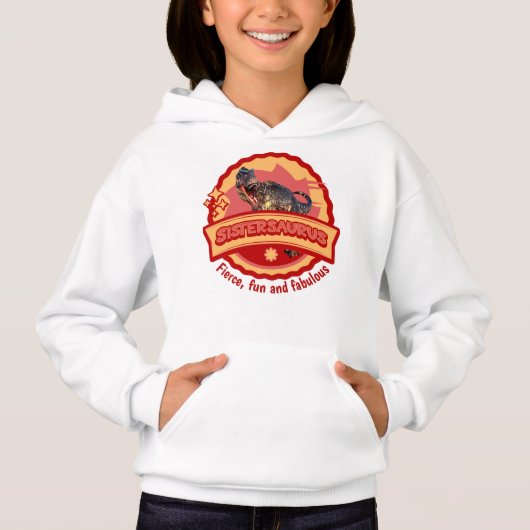 Lieve Sistersaurus Dino Meisje Zus Leuk Ontwerp (Voorkant)