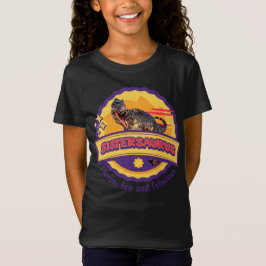 Lieve Sistersaurus Dino Meisje Zus Leuk Ontwerp T-shirt