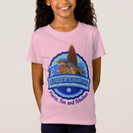 Lieve Sistersaurus Dino Meisje Zus Leuk Ontwerp T-shirt