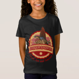 Lieve Sistersaurus Dino Meisje Zus Leuk Ontwerp T-shirt