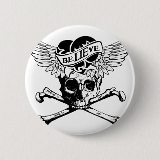 LIEve Skull Ronde Button 5,7 Cm
